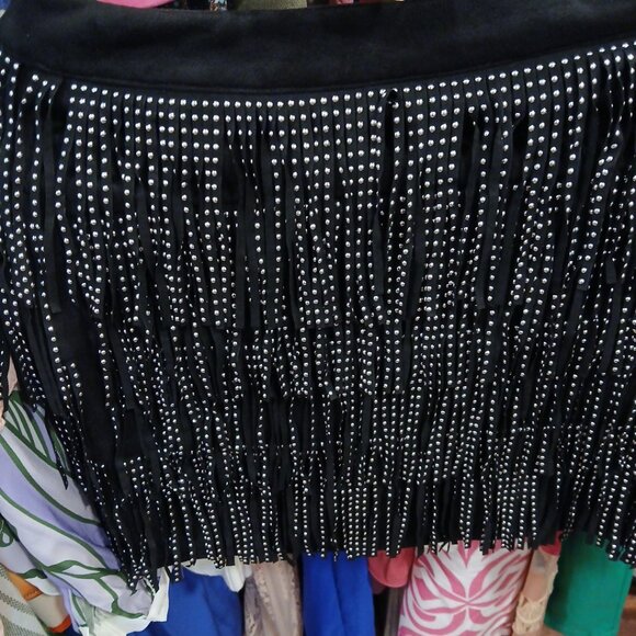 Fringe black skirt - Picture 1 of 2